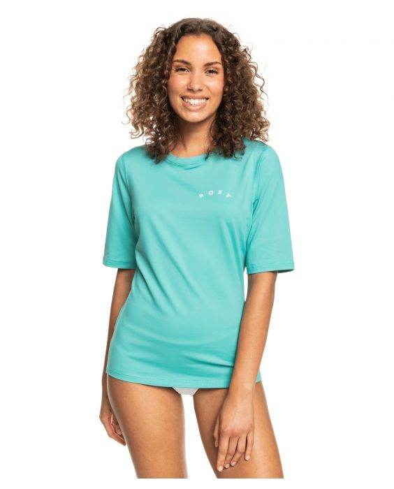 Roxy - UV Zwemshirt voor dames - Enjoy Waves - Korte mouw - Sea Blue