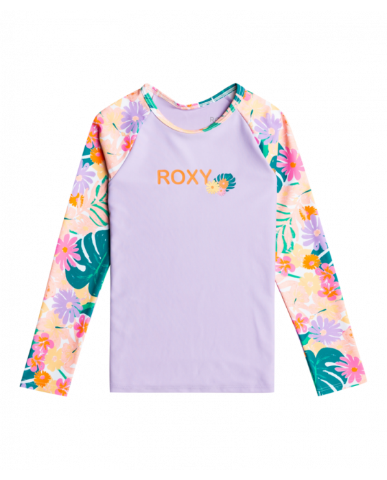 Roxy - UV Rashguard voor meisjes - Paradisiac Island - Lange mouw - UPF50 - Mint Tropical Trails