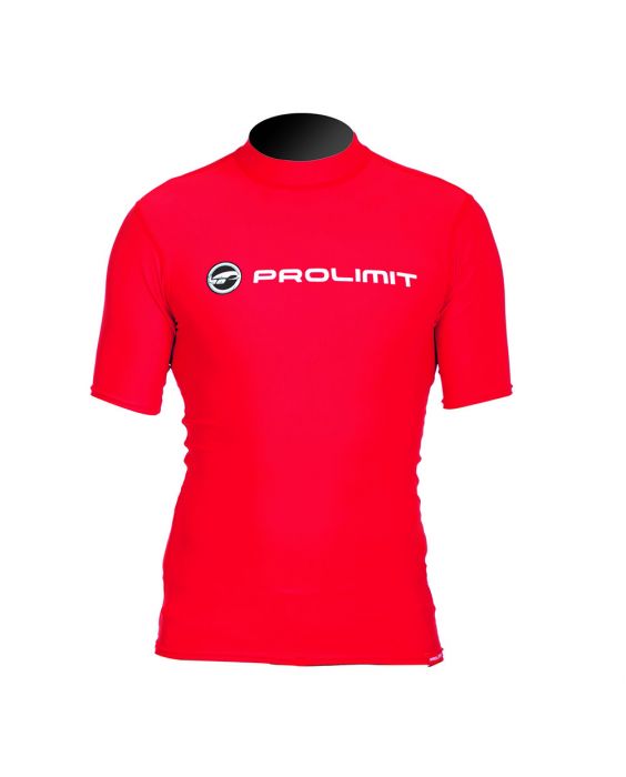 Prolimit - Zwemshirt voor heren met korte mouwen - Rood