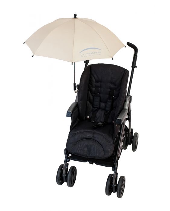 UV-Fashions - Universele UV-parasol voor kinderwagens - Beige