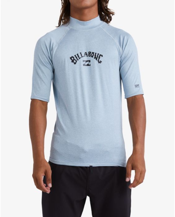 Billabong - UV-surf T-shirt voor heren - Arch Wave - Korte mouw - UPF50+ - Smoke Blue Heather