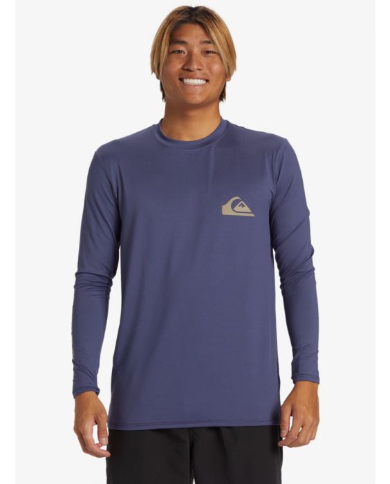 Quiksilver - UV-surf T-shirt voor heren - Everyday - Lange mouw - UPF50+ - Crown Blauw