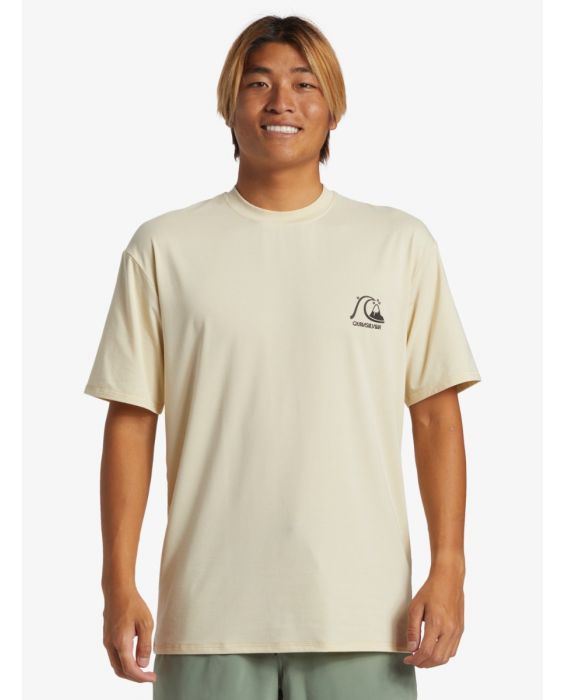 Quiksilver - UV-surf T-shirt voor heren - DNA Surf - Korte mouw - UPF50+ - Oesterwit