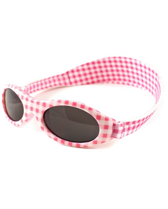 Banz - UV-beschermende zonnebril voor kinderen - Bubzee - Roze geblokt