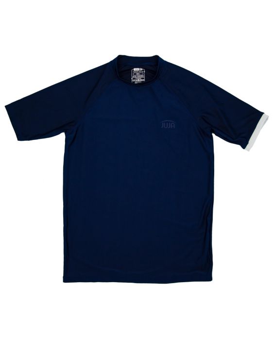 JUJA - UV-Zwemshirt met korte mouwen voor mannen - UPF50+ - Solid - Donkerblauw