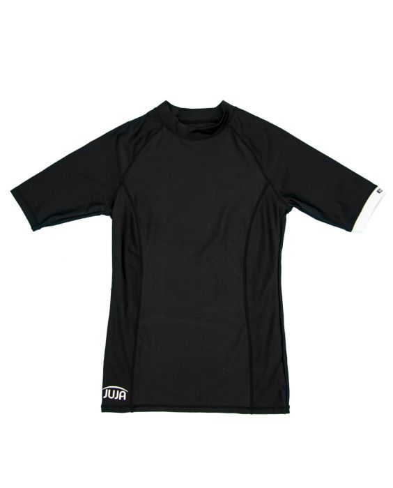 JUJA - UV-Zwemshirt met korte mouwen voor vrouwen - UPF50+ - Solid - Zwart