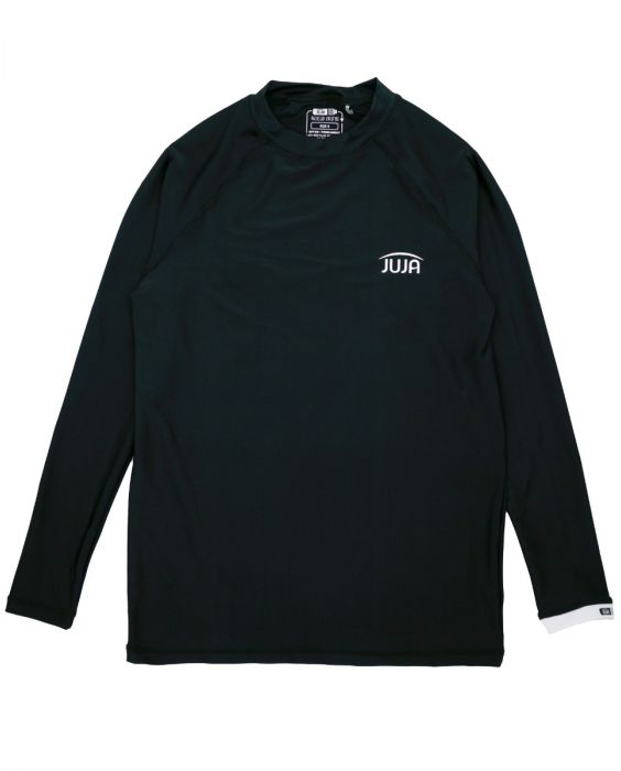 JUJA - UV-Zwemshirt met lange mouwen voor mannen - UPF50+ - Solid - Zwart