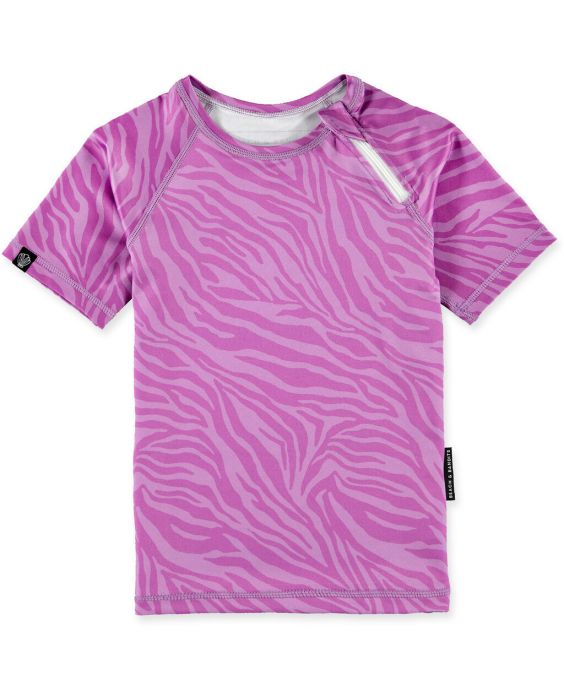 Beach & Bandits - UV-zwemshirt voor kinderen - UPF50+ - Korte mouw - Purple Shade - Paars