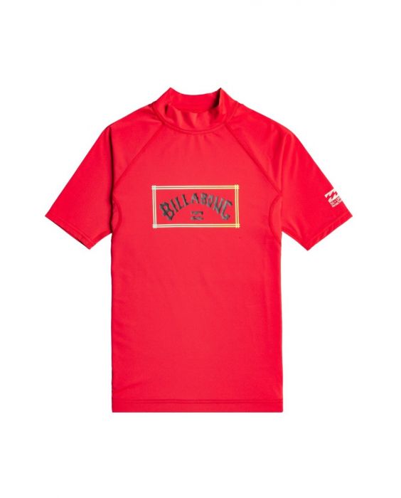 Billabong - UV Zwemshirt voor jongens - Korte mouw - Unity - Rood