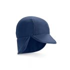 Coolibar - UV Zonnepet voor baby's met nekflap - Splashy - Navy