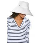 Coolibar - UV-strandhoed voor dames - Brittany - Wit