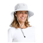 Coolibar - UV Ultra Zonnehoed voor volwassenen - Stevie - Wit