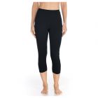 Coolibar - UV Zwemlegging Capri voor dames - Deep Water - Zwart