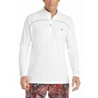 Coolibar - UV Zwemshirt voor heren - Longsleeve - Nocona Zip - Wit