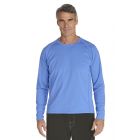 Coolibar - UV zwemshirt lange mouwen heren - licht blauw
