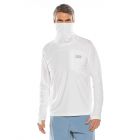 Coolibar - UV Zwemshirt met halsbescherming voor heren - Andros - Wit