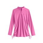 Coolibar - UV-zwemshirt voor meisjes - Lawai Ruche - Effen - Roze