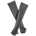 Coolibar - UV vingerloze handschoenen met lange mouw voor volwassenen - Perpetua - Houtskool