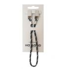 Hatland - Capkeeper om hoed of pet aan jas of shirt te bevestigen -Zwart/Wit