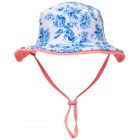 Snapper Rock - UV-buckethoed voor kids - Tweezijdig - Cottage Floral - Blauw/Roze