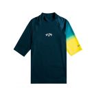 Billabong - UV-rashguard voor heren - Korte mouw - Contrast printed - Neongeel