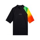 Billabong - UV-rashguard voor heren - Korte mouw - Contrast printed - Rasta