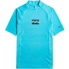 Billabong - UV-Rashguard voor jongens met korte mouwen - Waves All Day - UPF50+ - Helderblauw