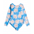 Roxy - Zwempak voor meisjes - Ocean Treasure - Lange mouw - Azure Blue Palm Island