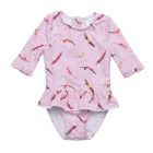 Snapper Rock - UV Zwempak voor baby's en meisjes - Lange mouw - Diving Diva - Roze
