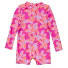 Snapper Rock - UV Zwempak voor baby's - Lange mouw - Hibiscus Hype - Roze