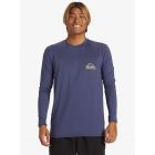 Quiksilver - UV-surf T-shirt voor heren - Everyday - Lange mouw - UPF50+ - Crown Blauw