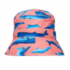 Snapper Rock - UV-buckethoed voor jongens - UPF50+ - Whale Tail - Roze/Blauw