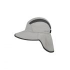 Hatland - UV-pet met brede klep en nekflap voor volwassenen - UPF50+ - Cebas - Lichtgrijs