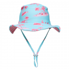 Snapper Rock - Omkeerbare UV-buckethoed voor meisjes - UPF50+ - Lighthouse Island - Blauw/Roze