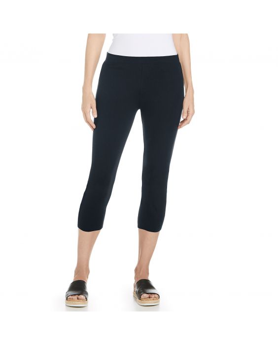 Coolibar - UV-capri voor dames - Donkerblauw