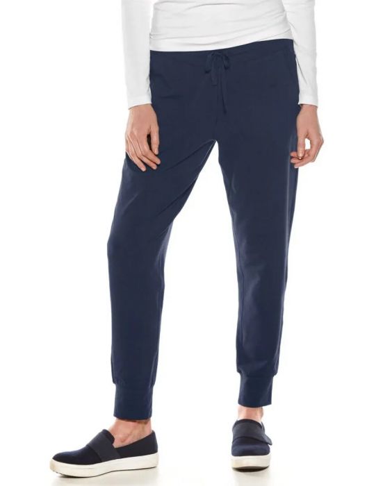 Coolibar - UV Weekendbroek voor dames - Maho - Effen - Navy 