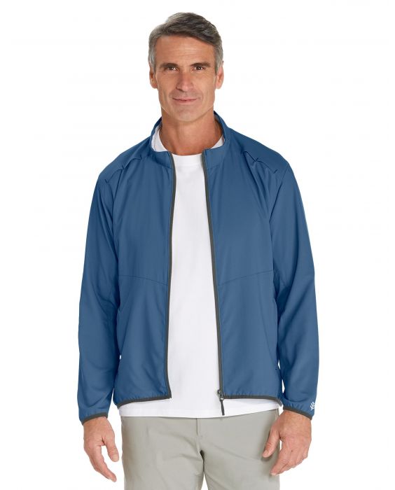 Coolibar - Opbergbaar UV Zonnejack voor heren - Arcadia - Navy