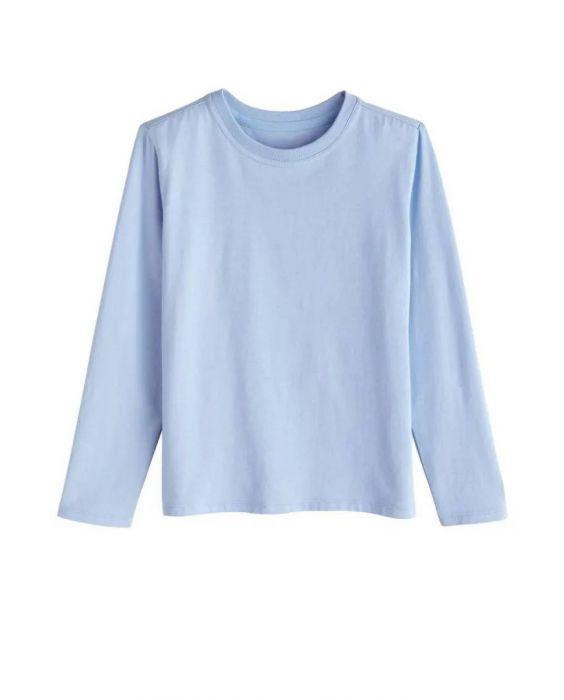 Coolibar - UV-shirt voor kinderen - Lange mouw - Coco Plum Everyday - Effen - Vintage Blauw