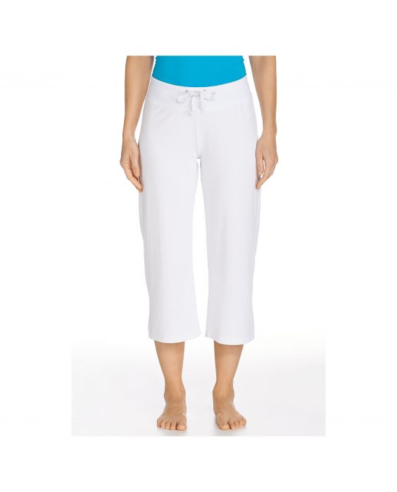 Coolibar - UV broek capri dames - Wit