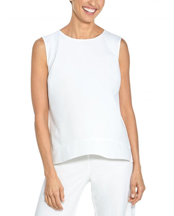 Coolibar - UV Tank Top voor dames - St. Tropez Swing - Wit