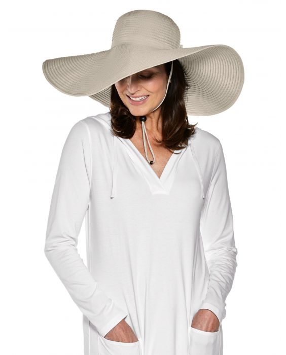 Coolibar - XL UV-flaphoed dames - Tan