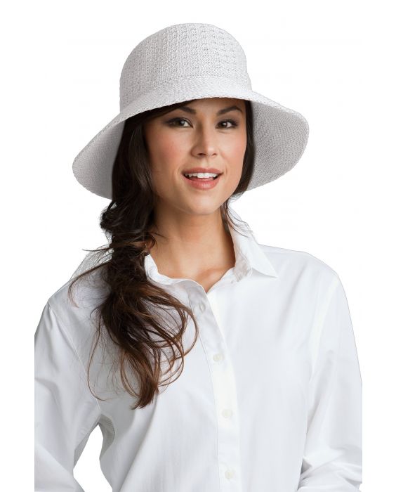 Coolibar - UV-zonnehoed voor dames - Marina - Wit