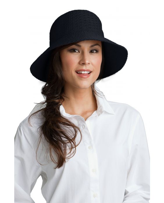 Coolibar - UV Marina zonnehoed voor dames - Zwart
