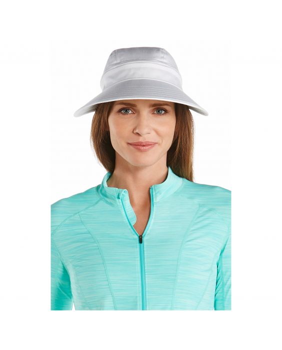 Coolibar - UV Afritsbare Zonneklep voor dames - Bel Aire - Wit