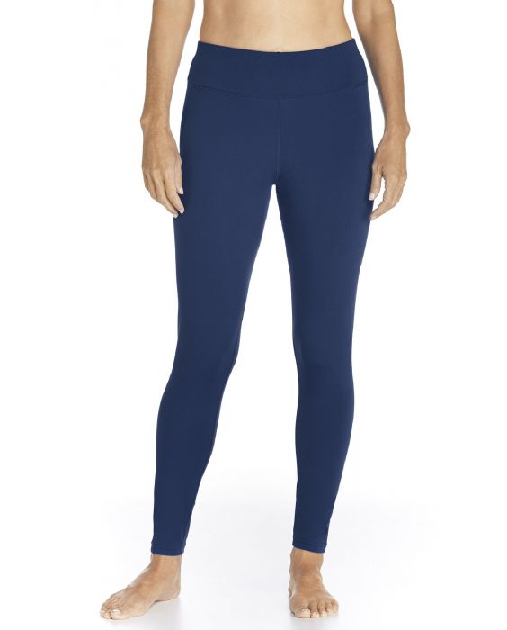 Coolibar - UV Zwemlegging voor dames - Deep Water - Navy