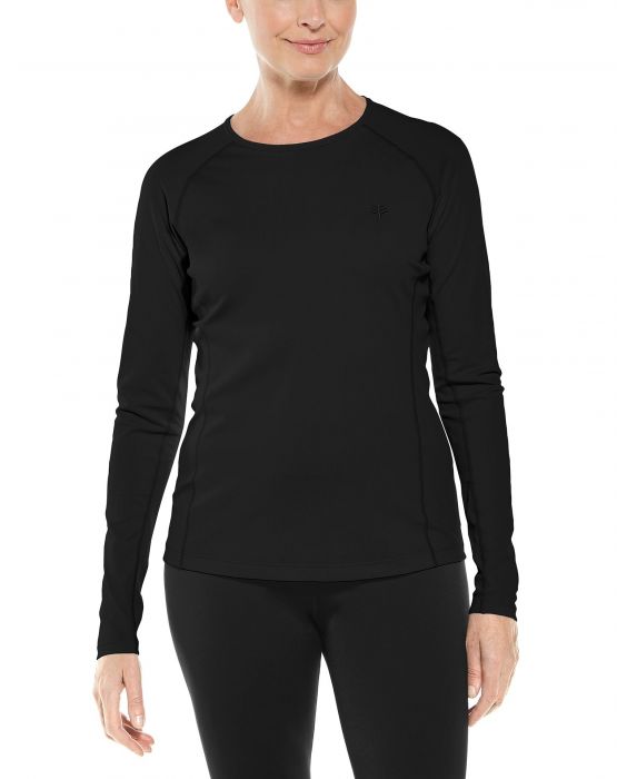 Coolibar - UV Zwemshirt voor dames - Longsleeve - Hightide - Zwart