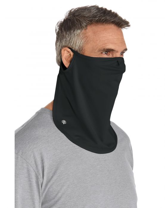 Coolibar - UV-werend Gezichtsmasker voor volwassenen - Crestone - Zwart