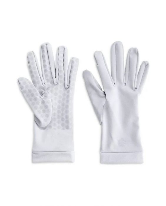 Coolibar - UV-zonnehandschoenen voor volwassenen - Sawyer - Wit