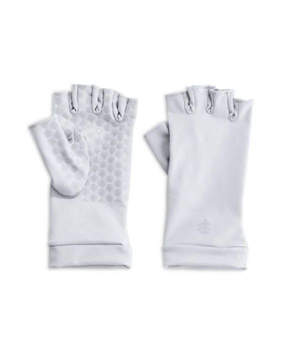 Coolibar - UV Vingerloze Zonnehandschoenen voor volwassenen - Ouray - Wit