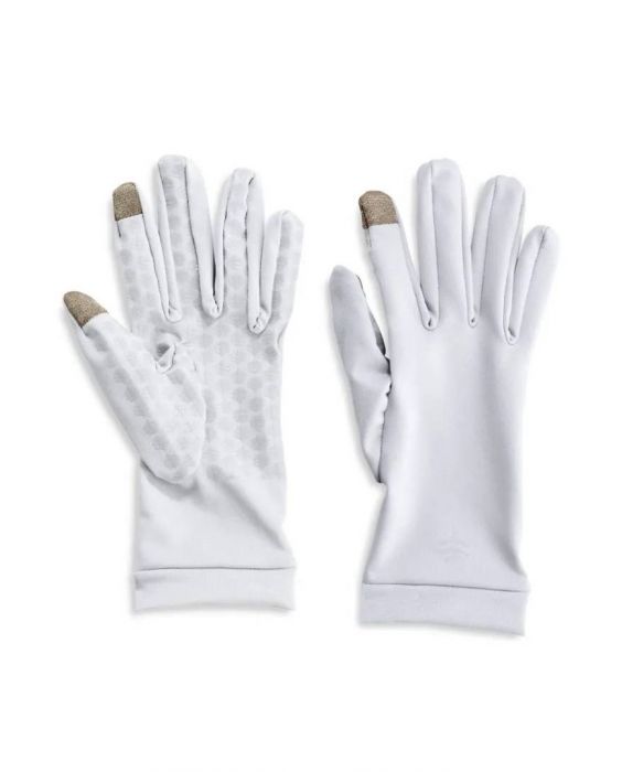 Coolibar - UV-handschoenen voor volwassenen - Gannett - Wit